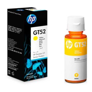 BOTELLA DE TINTA HP AMARILLA ORIGINAL GT52 DE 90 ML