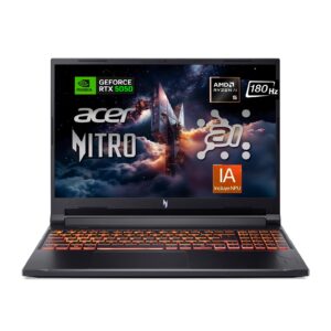 PORTATIL ACER NITRO V16 GAMER - RYZEN 5 240 - SSD 512GB - 16GB DDR5 - RTX 5050 8GB DDR7 - 16" 180HZ